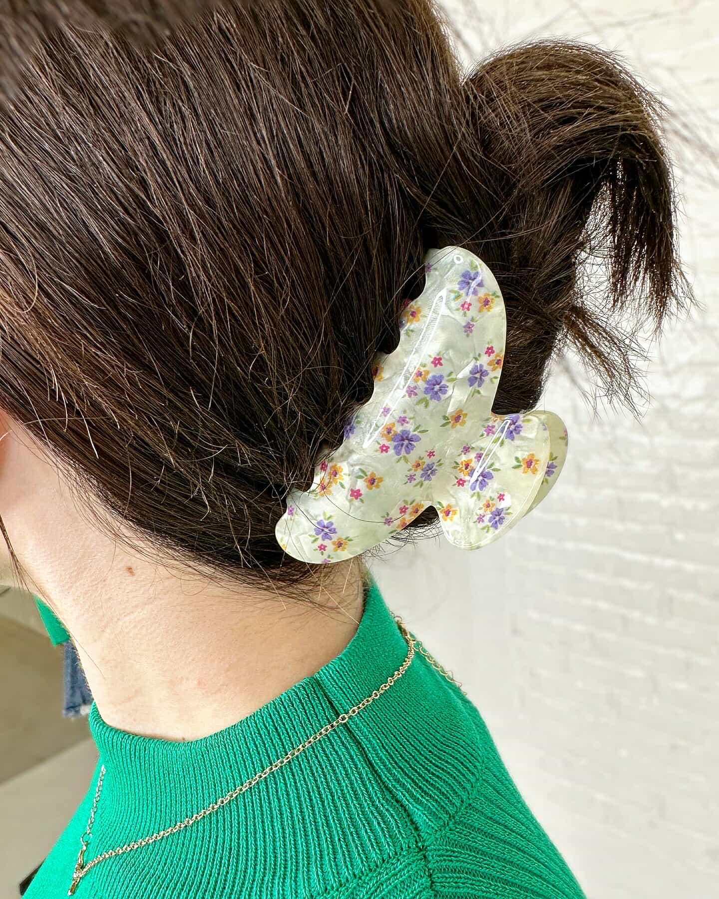 Elsie Floral Claw Clip