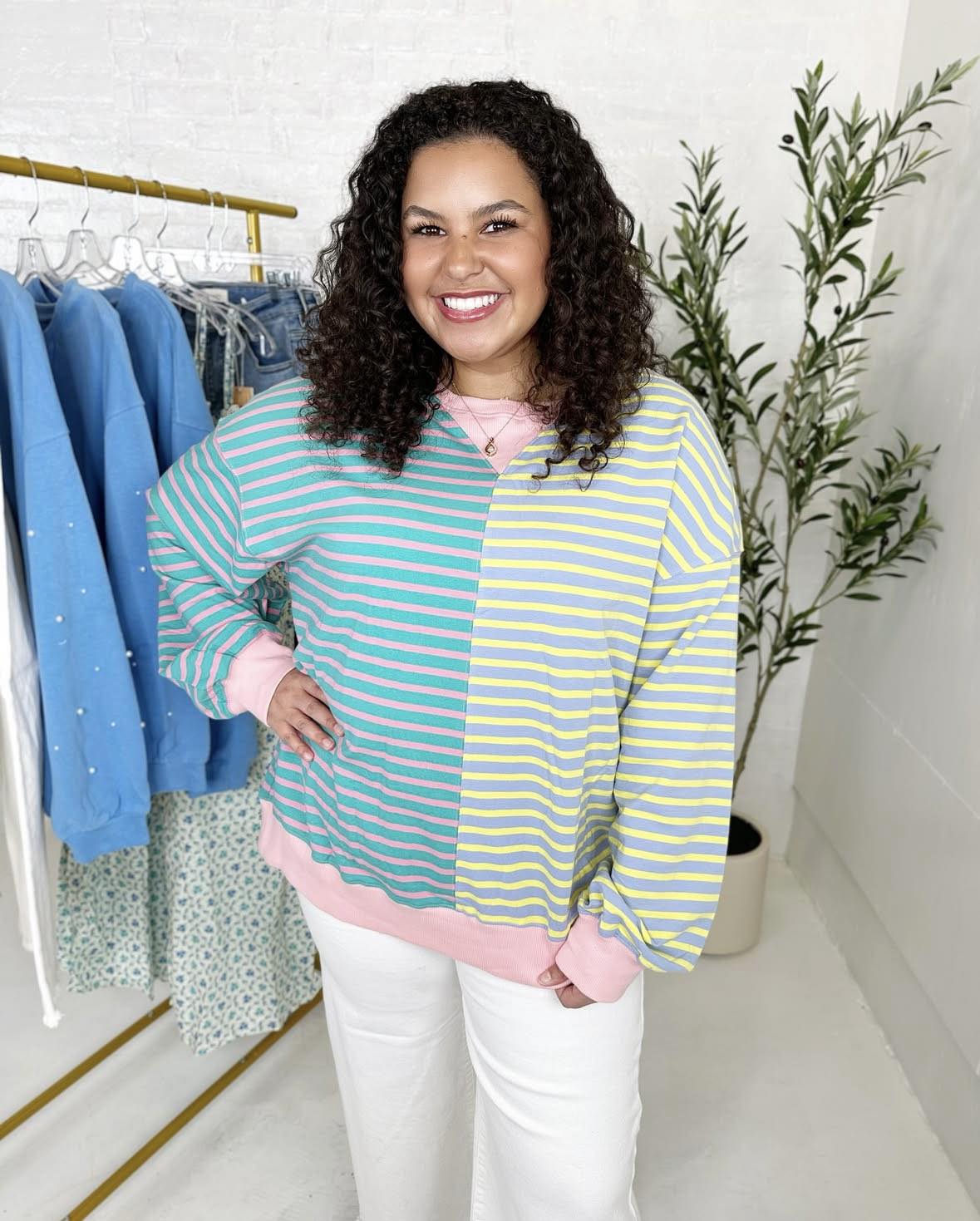 Sadie Oversize Sweatshirt in Pink