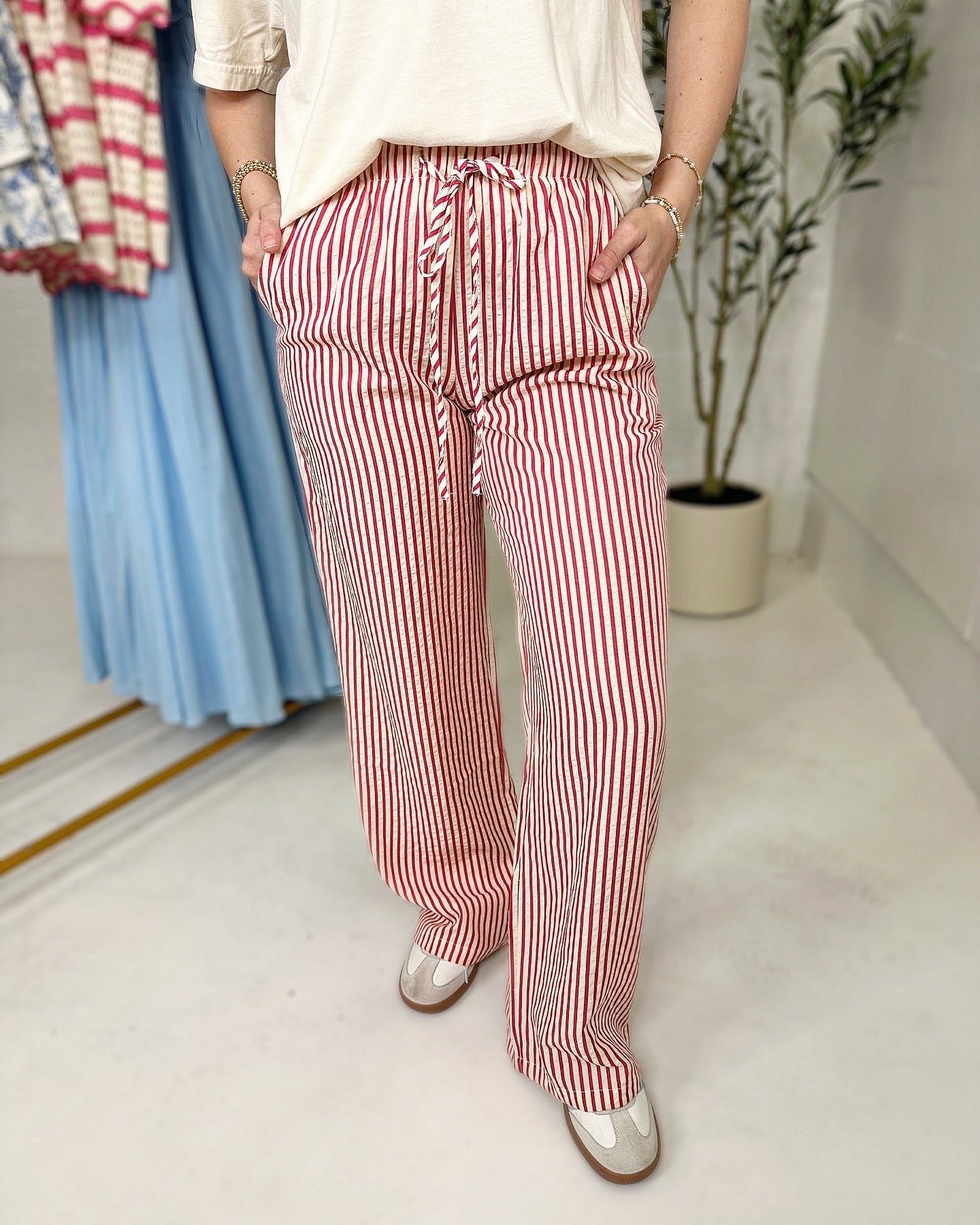 Annie Stripe Easy Pants