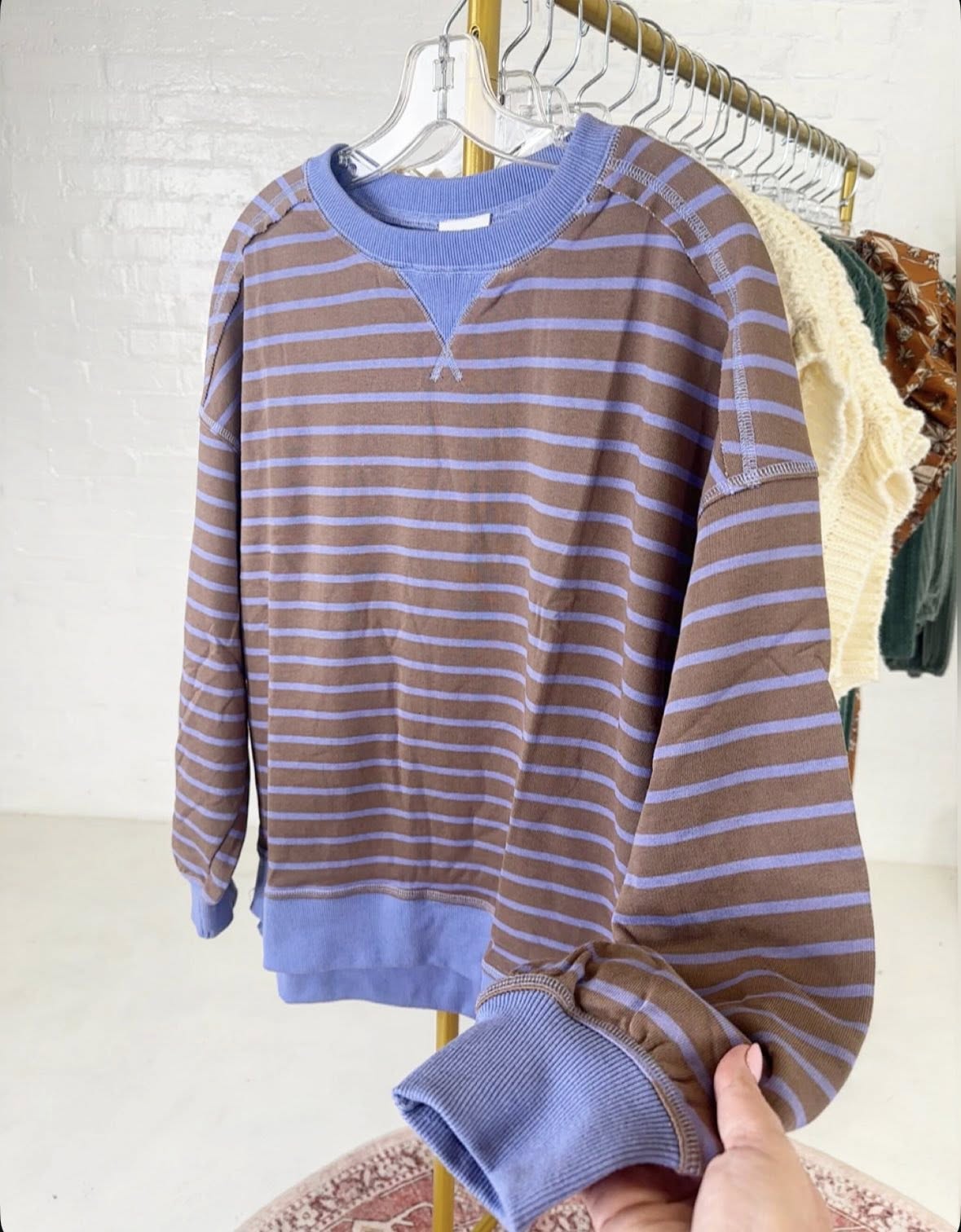 All Things Stripe Sweatshirt