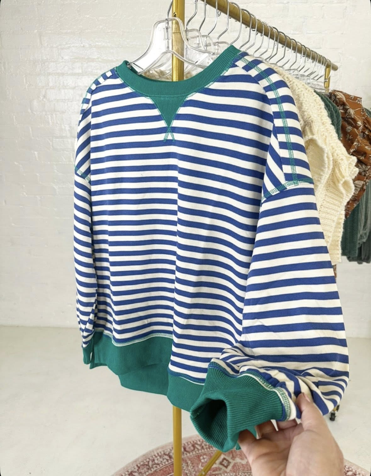All Things Stripe Sweatshirt