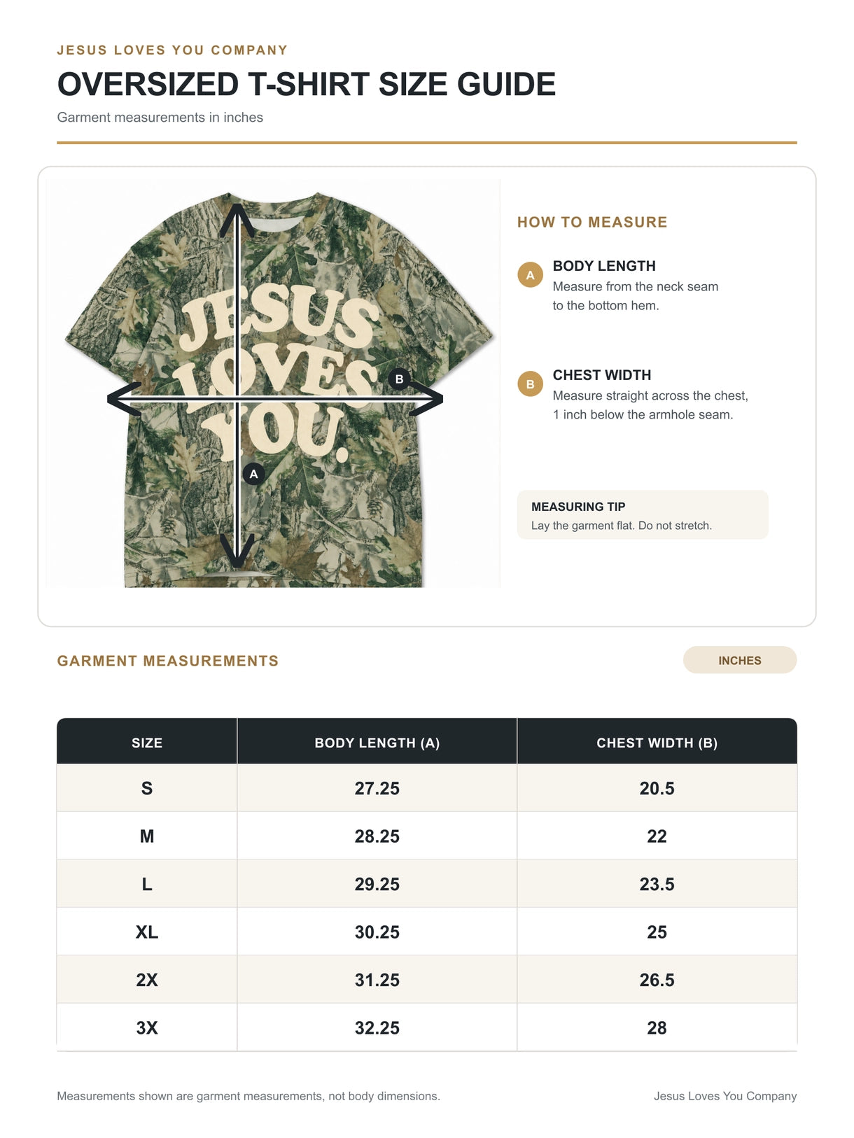 Jesus Loves You Tee in Camo