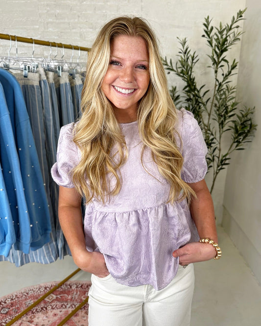 Scarlett Top in Lavender