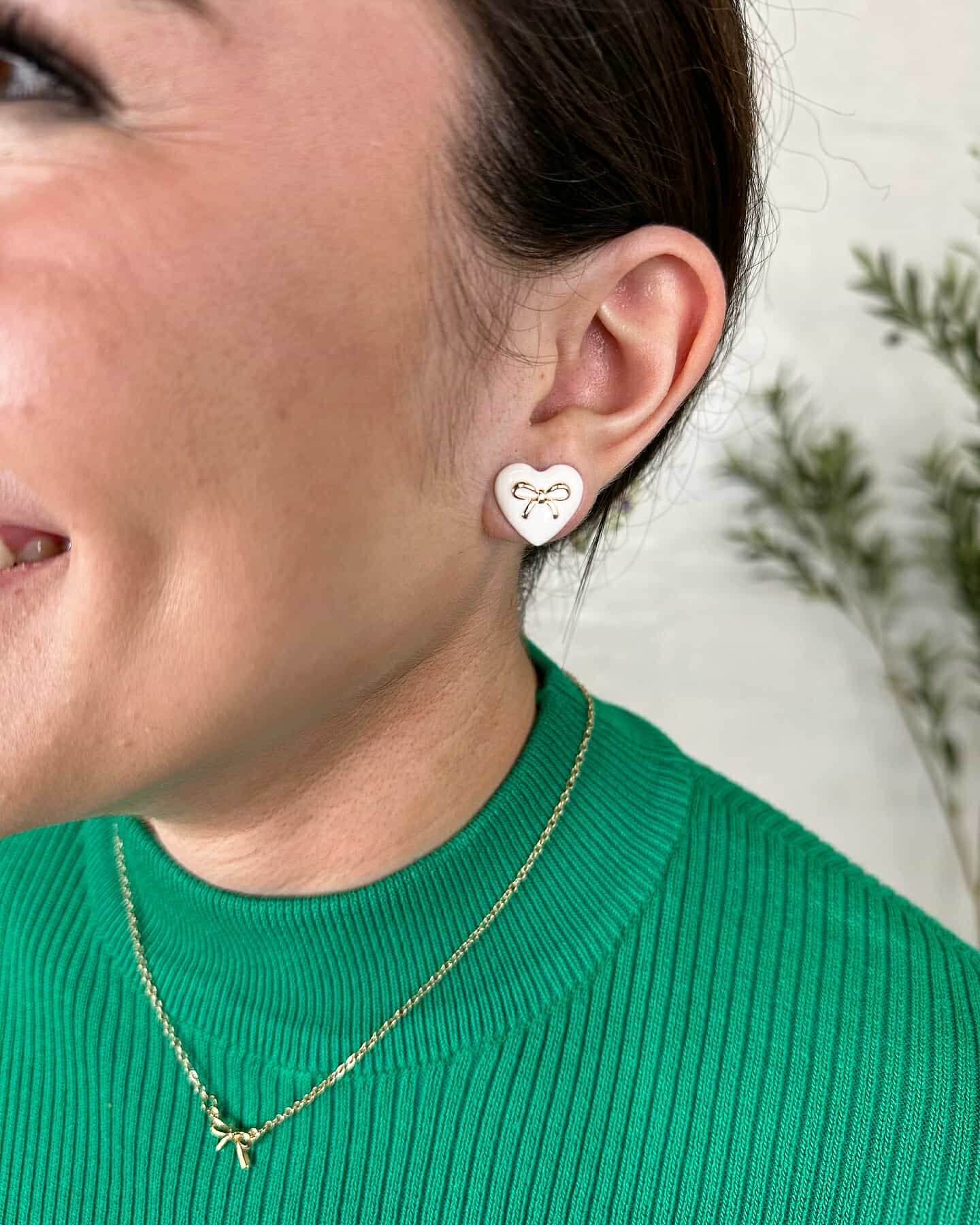 Heart Bow Earring