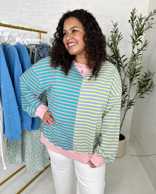 Sadie Oversize Sweatshirt in Pink