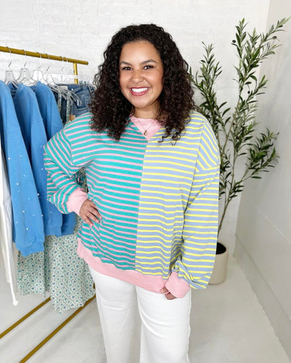 Sadie Oversize Sweatshirt in Pink