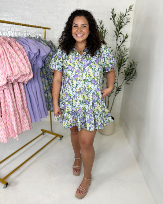 Marla Lavender Mini Dress