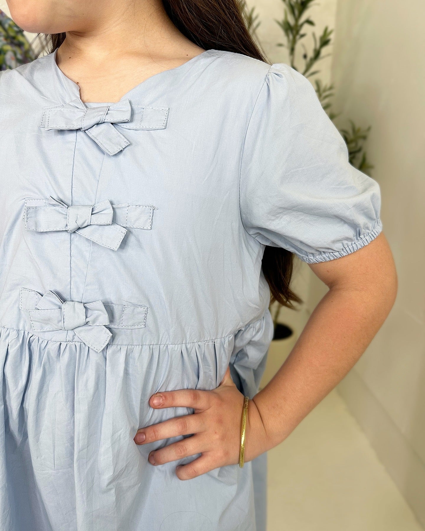 Cara Tween Puff Sleeve Dress