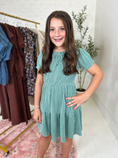 Jamie Corded Dress in Mint