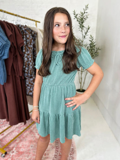 Jamie Corded Dress in Mint
