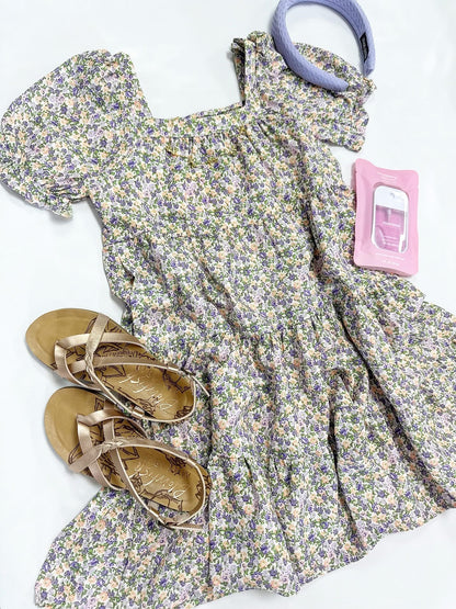 Abby Dress in Lavender Floral