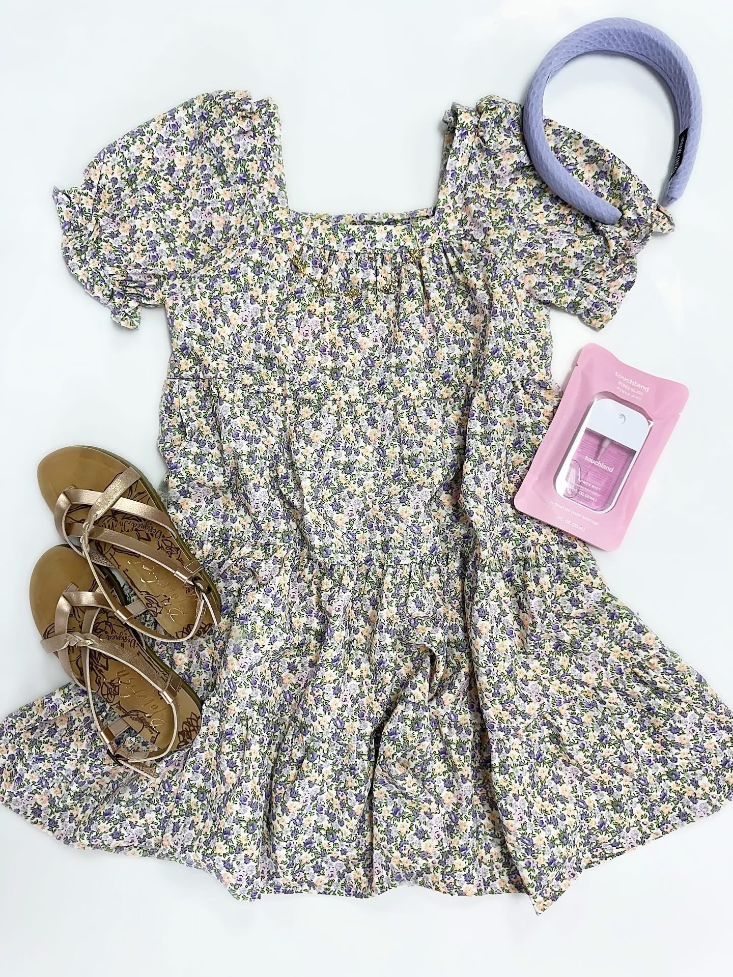 Abby Dress in Lavender Floral