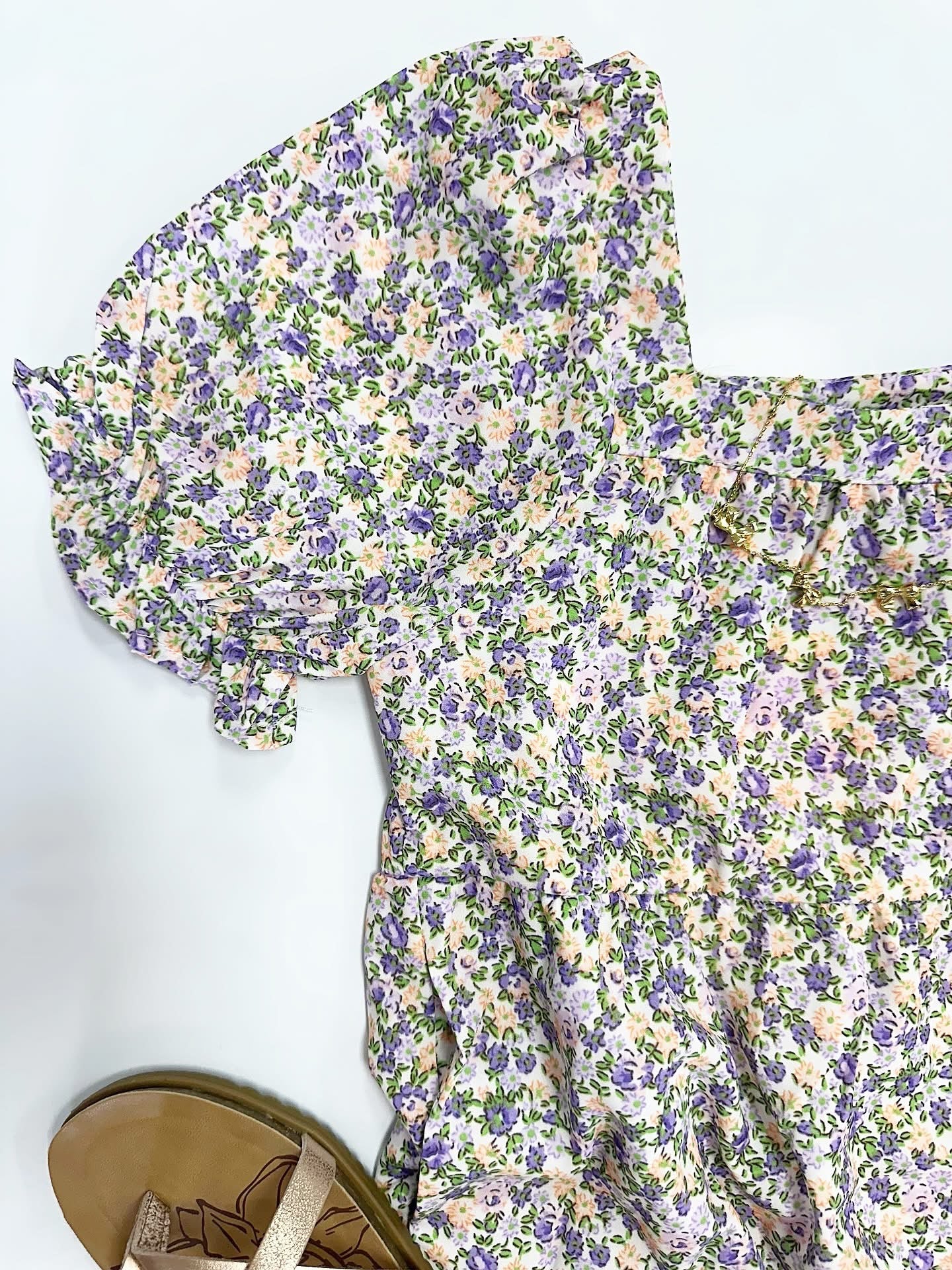 Abby Dress in Lavender Floral