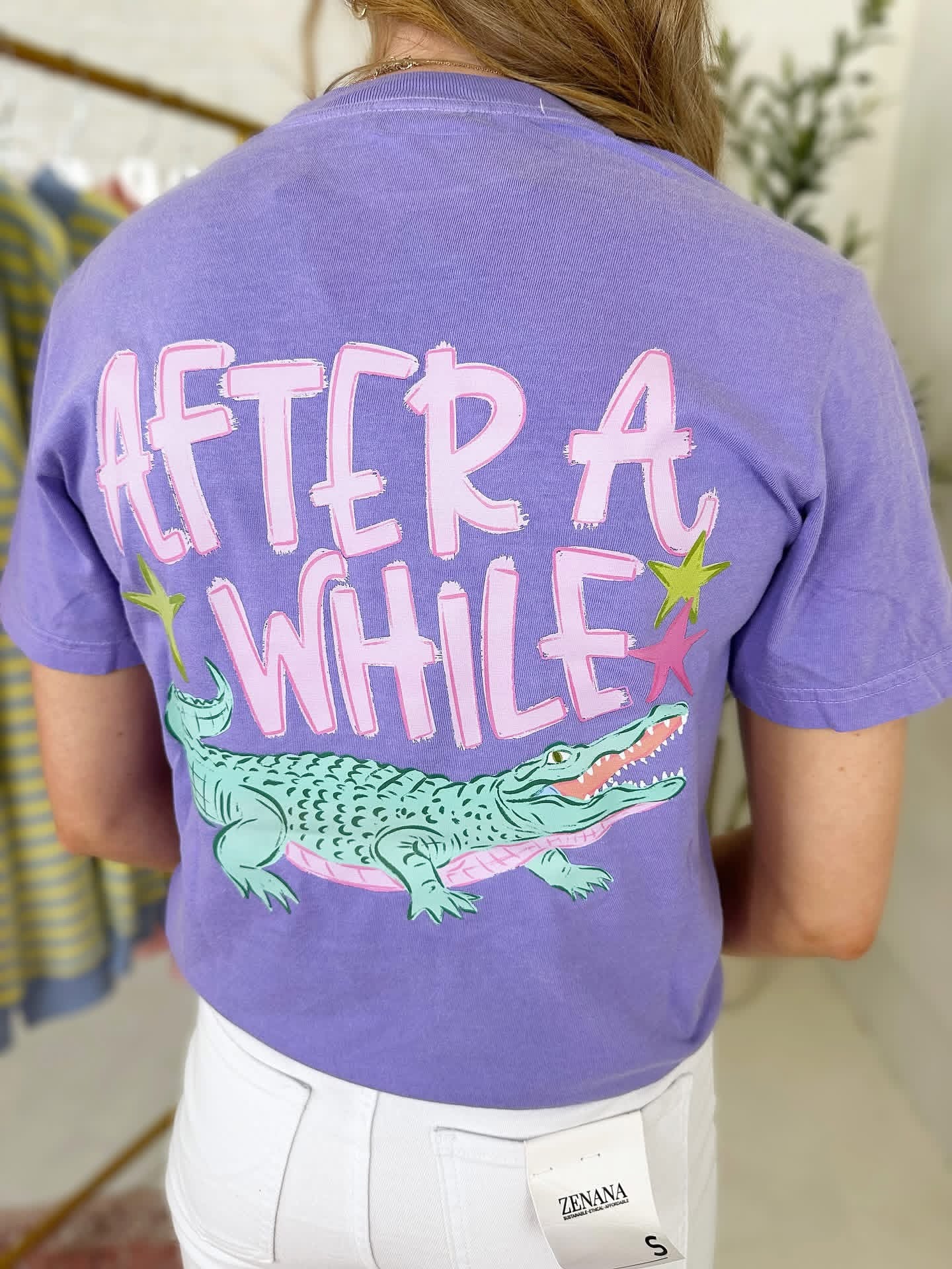 Later Gator Graphic Tee in Lavender