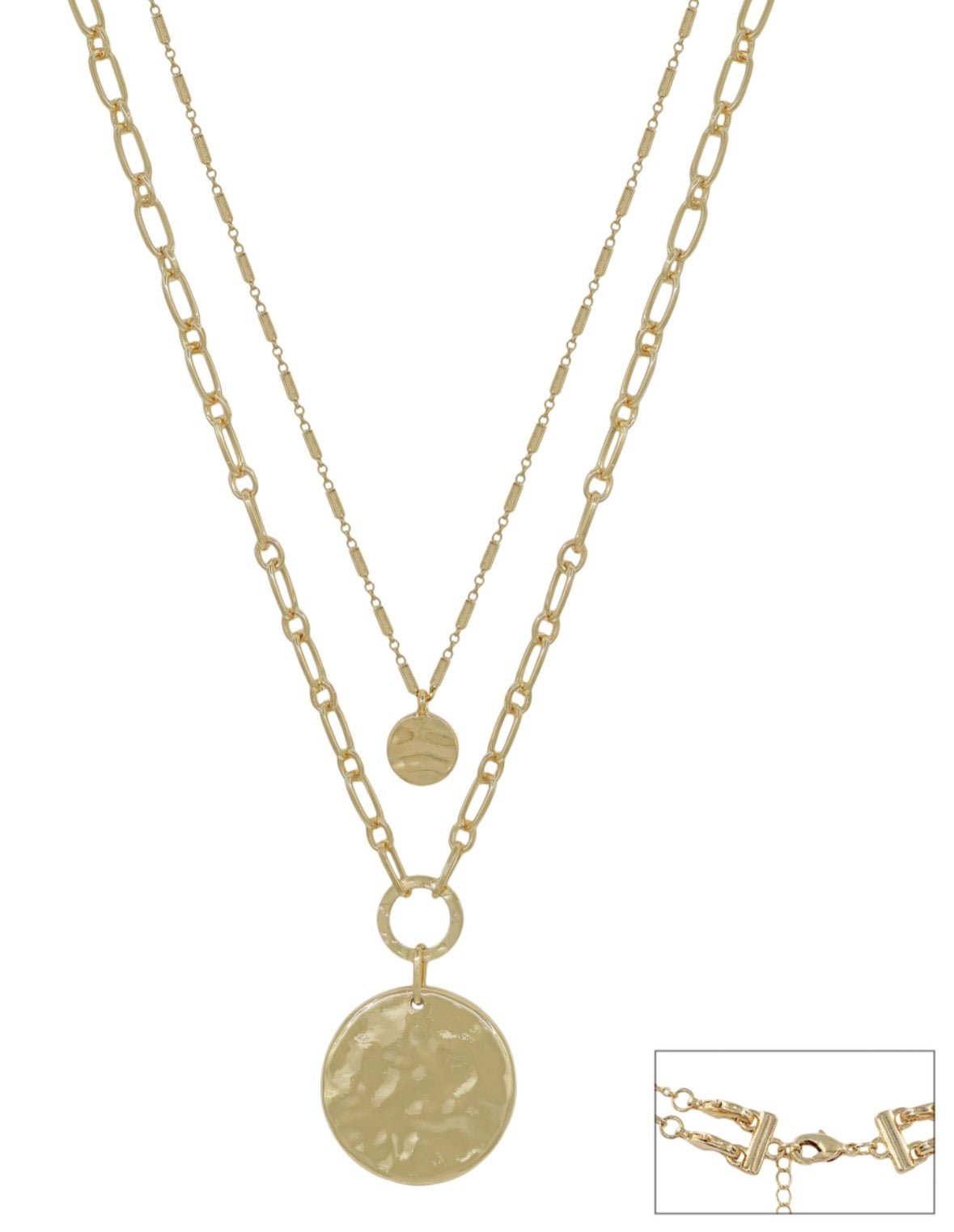 Water Resistant Two Layer Round Necklace