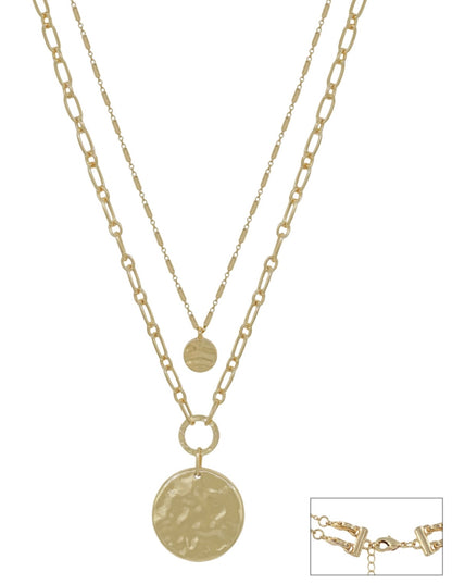 Water Resistant Two Layer Round Necklace