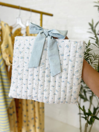 Blue Floral Bible Cover