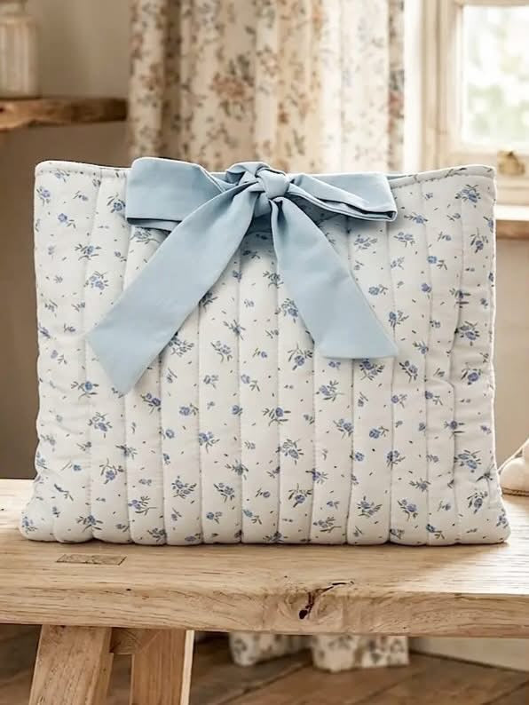Blue Floral Bible Cover