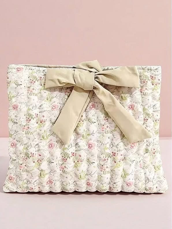 Beige Floral Bible Cover