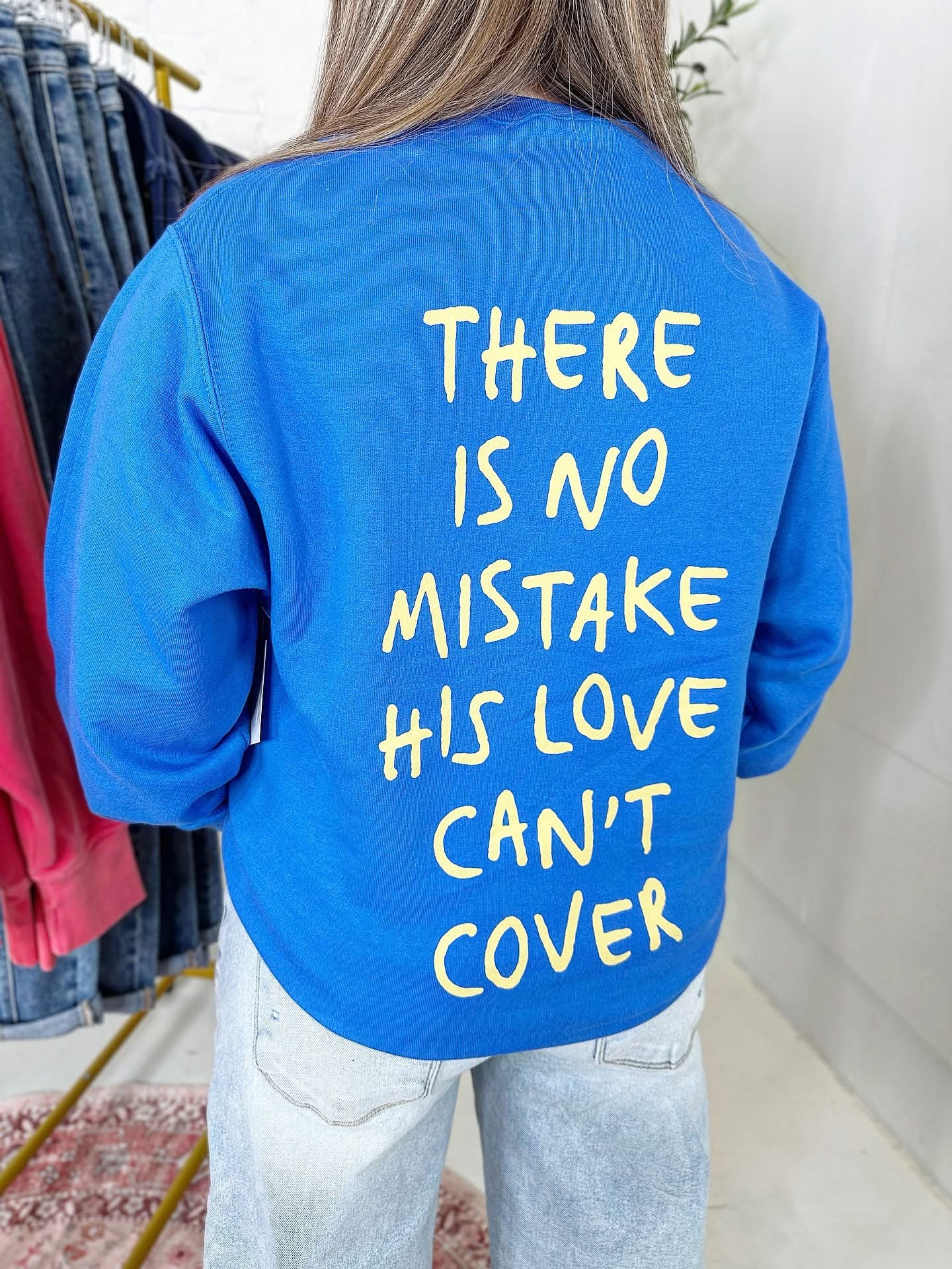 Jesus Loves You Sweatshirt in Blue