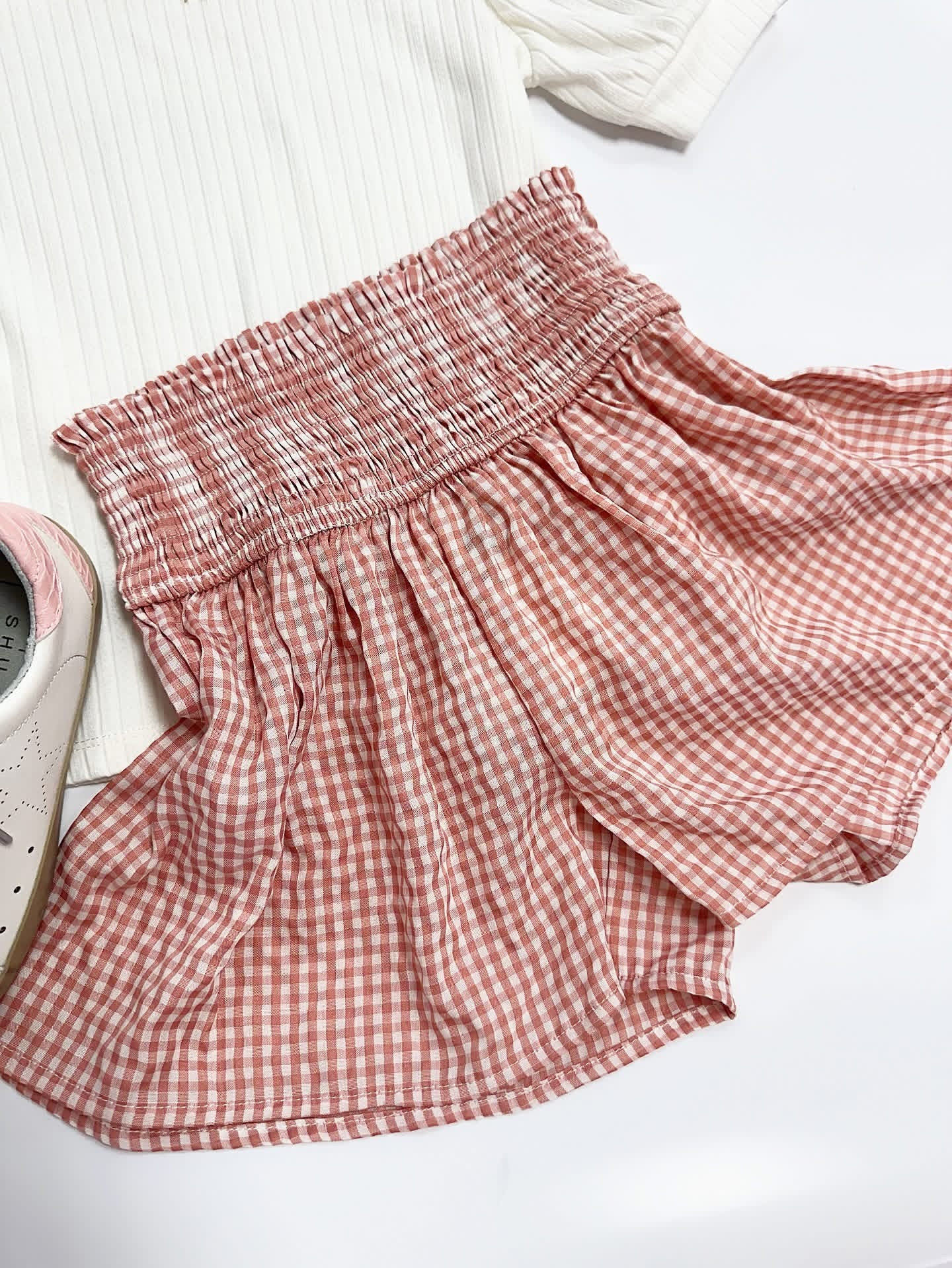 MaKayla Shorts in Pink Gingham
