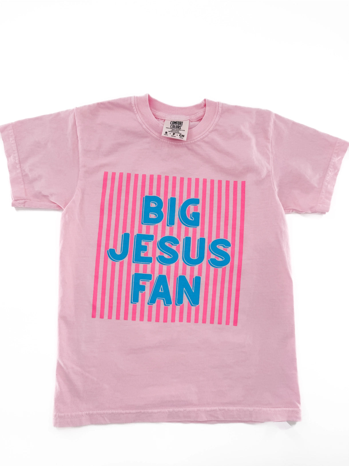 Big Jesus Fan Graphic Tee in Pink
