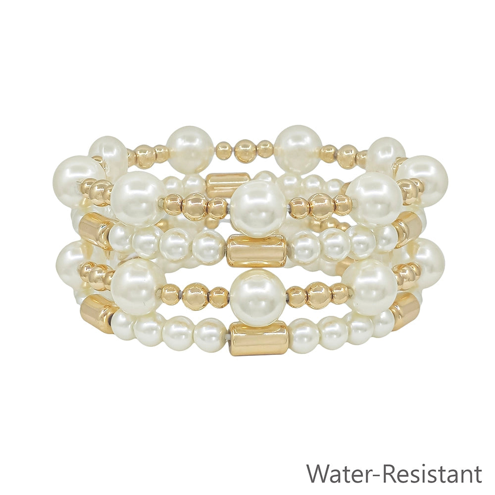 Pearl Beaded Stretch Bracelets