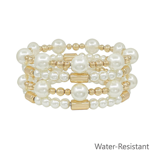 Pearl Beaded Stretch Bracelets