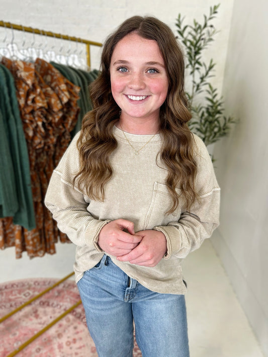 Presley Top in Khaki
