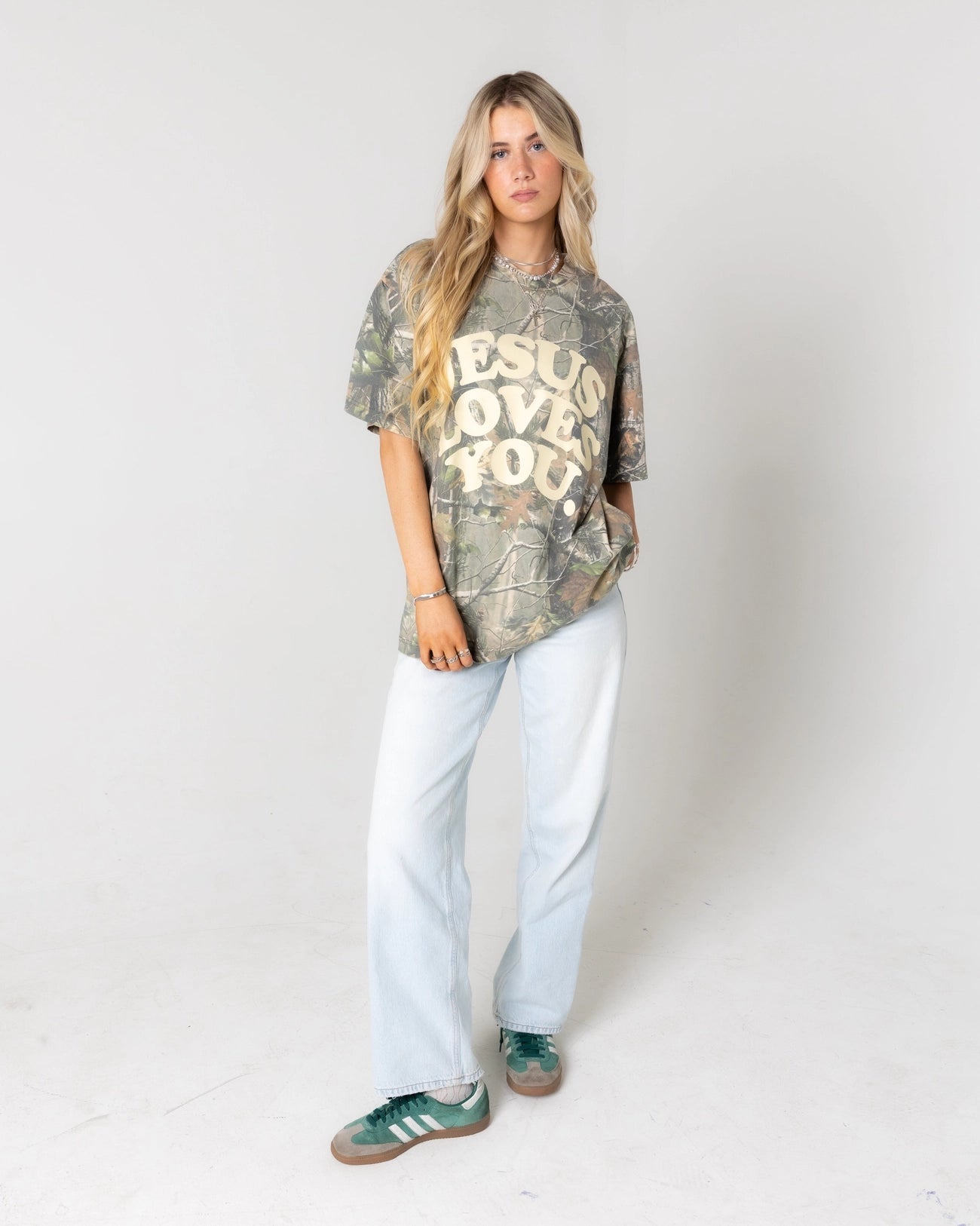 Jesus Loves You Tee in Camo