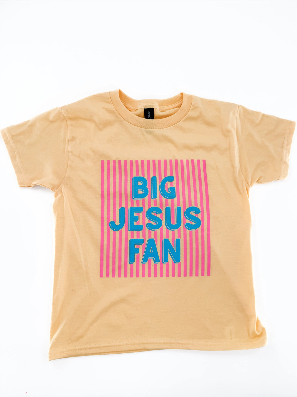 Big Jesus Fan Graphic Tee in Pink