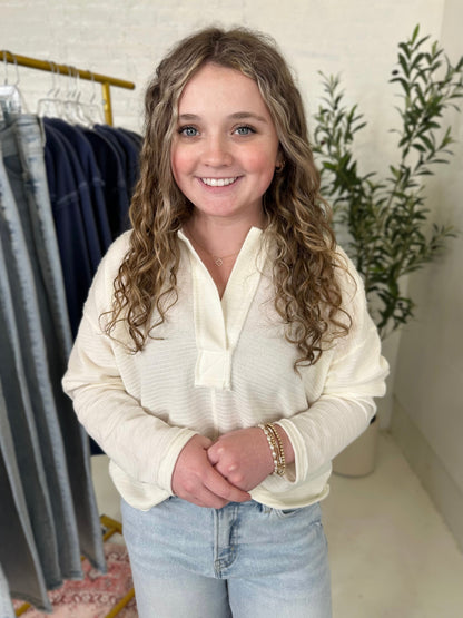 Lillie Top in Ivory