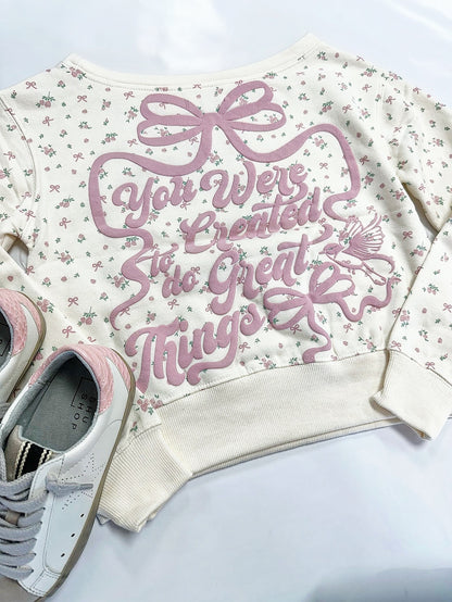 Created for Great Things Sweatshirt Pink Floral